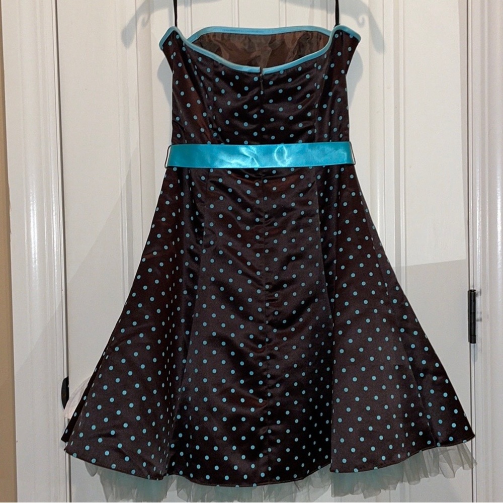 Jessica McClintock~Gunne Sax 9/10 Strapless Party Special Occasion Short Gown - Picture 3 of 16